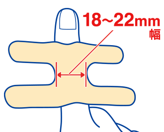指関節の幅 18～22mm適用