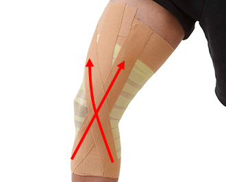 膝 ひざ 膝 ひざ を内側に曲げると痛い時 基本編 テーピング 巻き方 バトルウィン