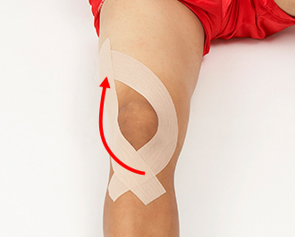 膝 ひざ 膝 ひざ の痛みが残っている場合 テーピング 巻き方 バトルウィン
