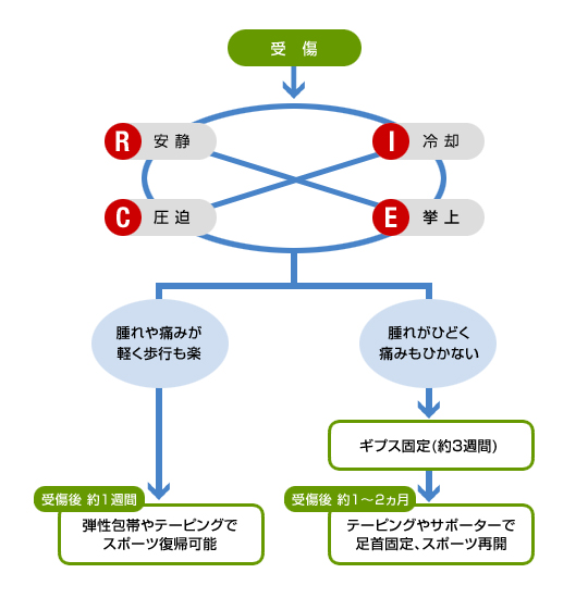 ケガのトラブル対処法 テーピング基礎講座 Rice ライス 処置 バトルウィン